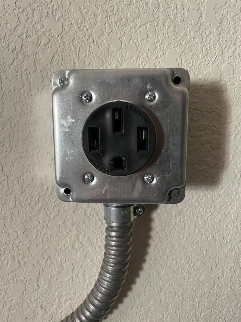 NEMA 14-50 outlet installed for Smart Home Electrical in Four Corners